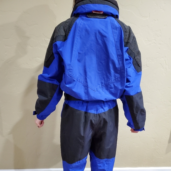 Vintage Blue Marker Ski Suit - Picture 2 of 3